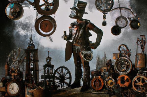 machines take over the world, steampunk-style photography